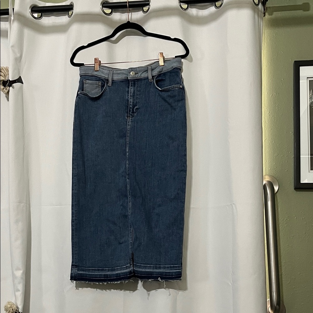 Denim Guess Midi Skirt